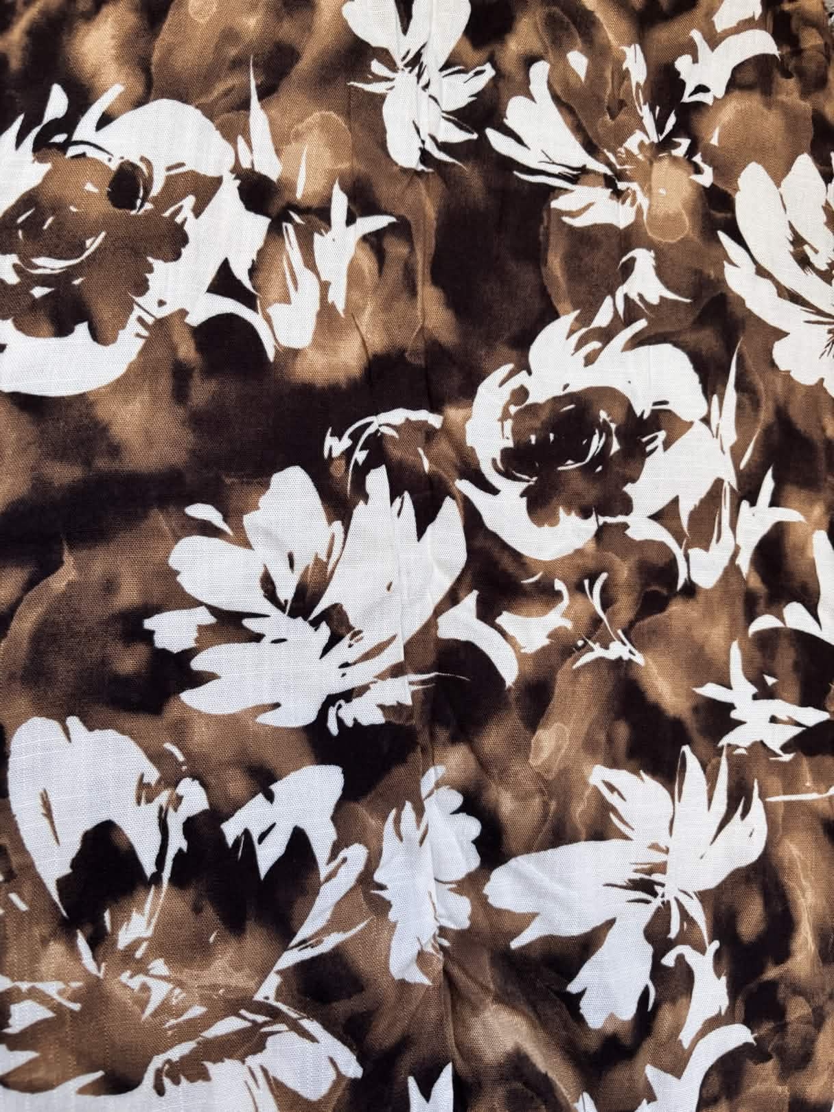 Coton fleur Marron